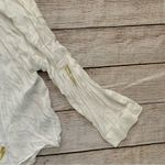 Torrid  Drop Shoulder Button Front Lightning White 3X Shirt Photo 1