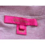 Lilly Pulitzer  Pink Glitter Quarter Sleeve Pullover Sweater Size Large Womens Photo 4