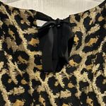 Anthropologie Hutch Leopard Print Metallic Bow Back Top Short Sleeve Size Medium Photo 7