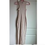 SKIMS  Cotton Rib Dress in Heather Oatmeal, Size X-Small Photo 2