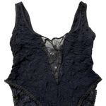 Vintage 60’s Alana Gale Lace Bodysuit Lingerie Intimates Black Size M Photo 2