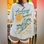 Daydreamer NWT Johnny Cash American Rebel OS Tee - Airey Blue - One Size Photo 3