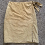 Oscar de la Renta Lamb Suede Skirt Size 6 Y2k Photo 0