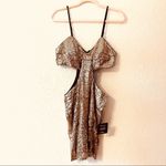 NWT Lulus Luxe Gold Sequin Cutout Bodycon Mini Dress. Size L Photo 12
