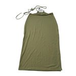 We Wore What  Size XS‎ Cutout Midi Skirt Sage Green Coastal Beach Party NWT Photo 9