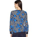 Kate Spade , New York hibiscus striped ruffle pullover Photo 2