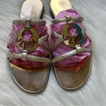 Fendi Metallic Gold Sandals Photo 1