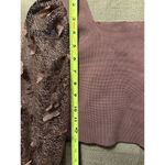 Free People  Flutter By Crop Butterfly Crop Top Size Small Brown Photo 4