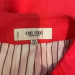 Jones Studio  vibrant salmon coral one button office blazer suit jacket 18W Photo 2