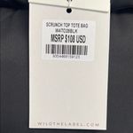 Wilo The Label | Black Puffer Scrunch Top Tote w/ Crossbody Photo 3