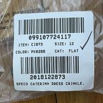 J.CREW Tiered Ruffle Dress in Chiffon Size 12 Coral Pastel Beach CI873 READ Pink Photo 8