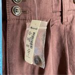 Madewell  Harlow Wide Leg Pleated Pants Chocolate Raisin Tencel Linen Sz 10 NWT Photo 10
