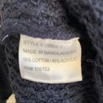 ⭐️ Navy Blue Long Sleeve Fisherman's Knit Cardigan S Photo 3