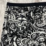 Maurice's  Black and White Paisley Floral Print Cuffed Shorts Size 1/2 Photo 1