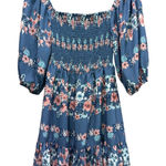 A. Calin‎ by Flying Tomato super cute floral dress long sleeve Blue Photo 0