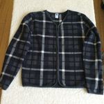 Gap Vintage Dressy Plaid Fleece Jacket - Sz Small Photo 1