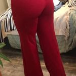 Boutique Red Flare Pants Photo 2