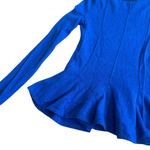 Antonio Melani  100% Cashmere Royal Blue Sweater Pullover Peplum Size XS Women's Photo 5