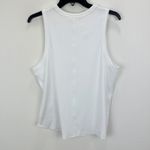 Madewell  Regenerative Cotton Ribbed Cutaway Tank Top Basics White XXL NWT Photo 10