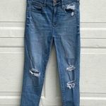 American Eagle Jeans Hi Rise Jegging Light Wash Distressed 6 Long Women’s Photo 0