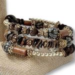 Women Accessories Hand Beaded Chain Bohemian Ethnic Wrap Bracelet Photo 0