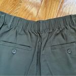 Loft  High Rise straight women Olive green cuffed pants trousers  Sz LP. Photo 11