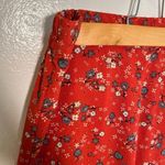 Japna  Wide Leg Pants Orange Red Floral Photo 4