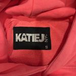 KatieJ NYC coral crop heavy hoodie‎ juniors size small NWT Pink Photo 3