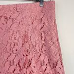 Lane Bryant Pink Lace Overlay High Waist Cropped Wide Leg Pants 26 28 New Photo 1
