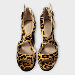 Limelight  Lyanna Animal Leopard Print Platform Peep Toe Chunky Block Heels 8.5 Photo 7