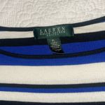 Ralph Lauren  Petite Blue Striped Top Womens Size L Photo 1