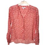 Derek Lam  10 Crosby Sheer Poppy Speckle Blouse Photo 4