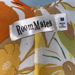 The Room Mates Tropical Flower Print Kimono medium cardigan short sleeve hem tassel Photo 2