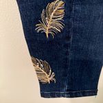 Kensie  straight leg with gold embroidery leaves Photo 2