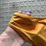 Athleta  Womens Small S Bikini Bottom Cheeky Neon Orange Mid Rise Summer Beach Photo 4