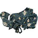 Majorelle  Aileen Top in Black Dot Floral Off Shoulder Embroidered size Medium Photo 5