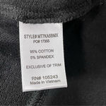 Bobeau  - cotton sweatshirt black crochet shoulder Ruffles detail Sz Small Photo 9