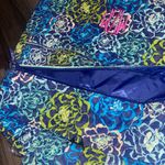 Vera Bradley Floral Garment Bag with Blue and Green Pattern Photo 4