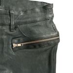 RtA Madrid Stretch Leather Skinny Pants Charcoal Gray Lambskin Zip Sz 27 Photo 3