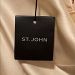 St. John Liquid Silk Cowl Neck Tank Top S 19” p2p Champagne $695 Retail NWT Photo 3