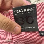 Dear John  Women's Size 30 Pink Striped Cuffed Shorts Casual Summer Cotton Blend Photo 6