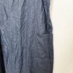 VTG Uniform John Paul RIchard Linen Maxi Dress Navy Size L Lagom Minimalist 90s Blue Size L Photo 3