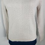 Pria Oatmeal Cable Knit Cotton Turtleneck Sweater Size undefined Photo 2