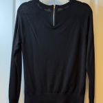 Banana Republic Black Textured Crew Neck Long Sleeve Sweater Women's Size S Photo 0