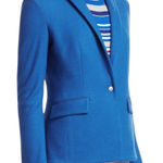 Rag and Bone  Lexington 100% Wool Blazer Jacket Blue Size 2 Designer Minimalist Photo 0