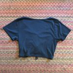 Stella Laguna Beach  BLACK RIBBED MODAL RUCHED TEE Photo 4