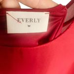 Everly x Anthropologie | Chiffon Bell Sleeve Blouse Size M | EUC Red Sheer Photo 2
