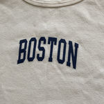 Brandy Melville Boston Cream T-Shirt Baby Tee Size Small 100% Cotton Graphic EUC Photo 1