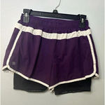 Athleta  Women's Purple Hana 2in1 Shorts Athletic Running Biker Shorts Size Small Photo 0