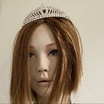 Silver tone Rhinestone Tiara Photo 3